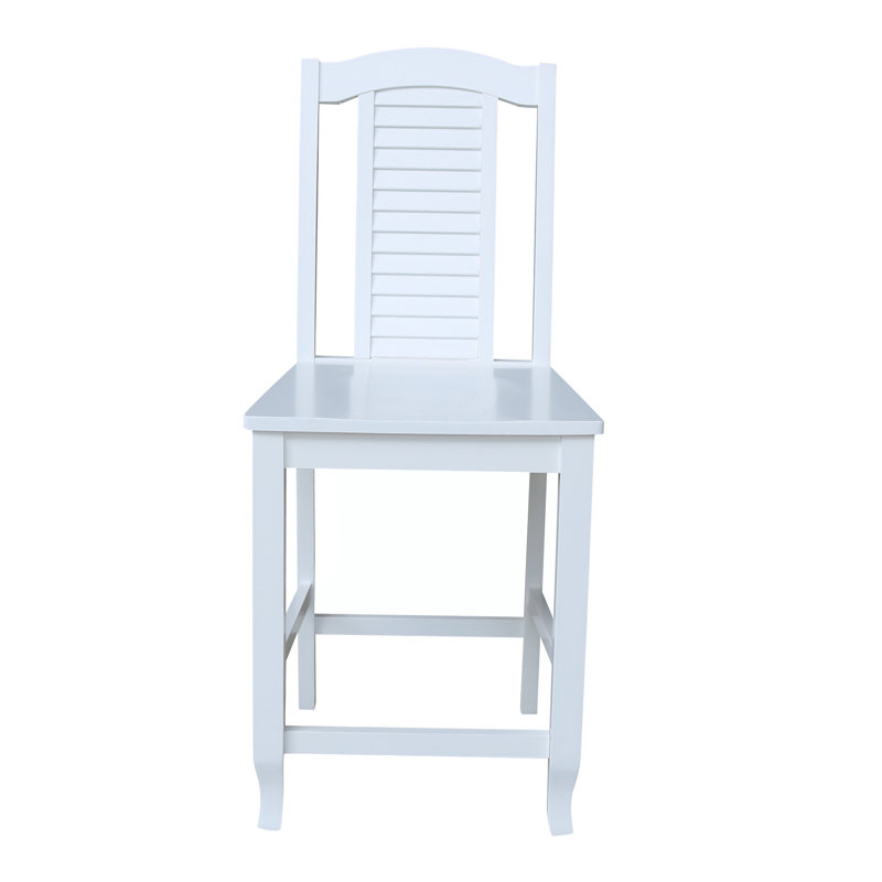 Tabouret de comptoir 24 po Aveanna, Blanc