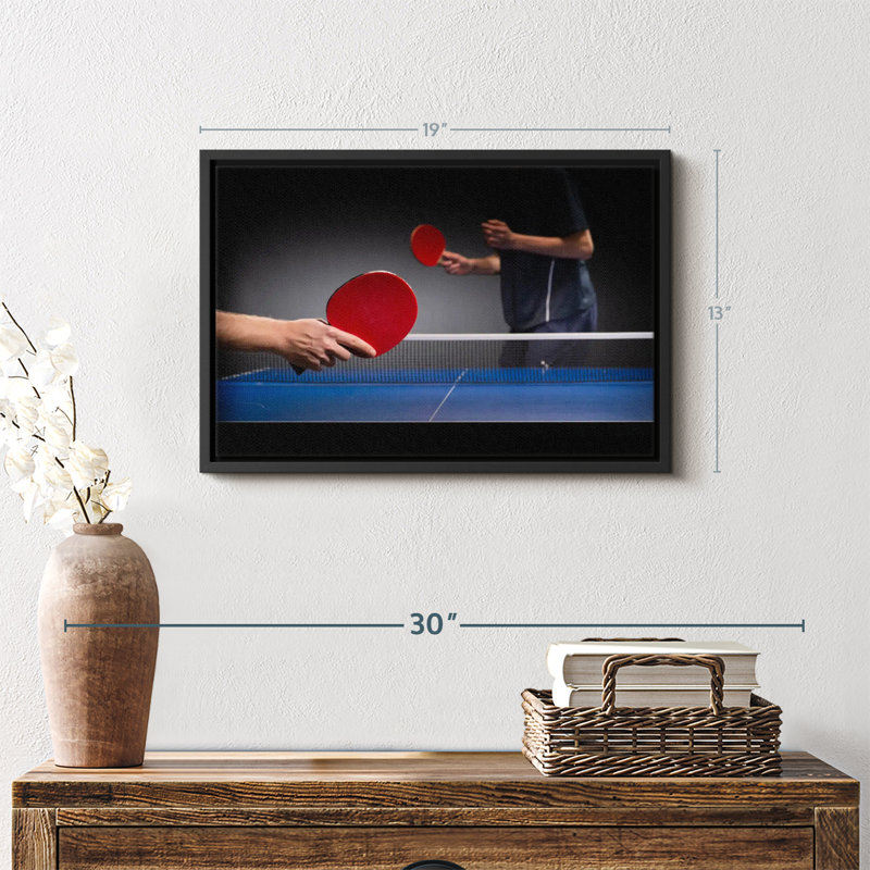 «Table Tennis Match Wall Art», H 13 po x l 19 po