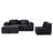 Compression 112.1'' L shape modular sectional sofa-1822082505