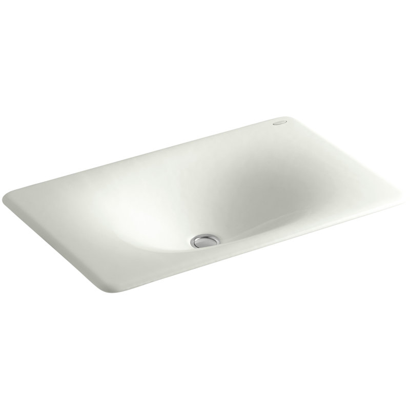 Iron Tones® Metal Rectangular Drop-In Bathroom Sink, Dune