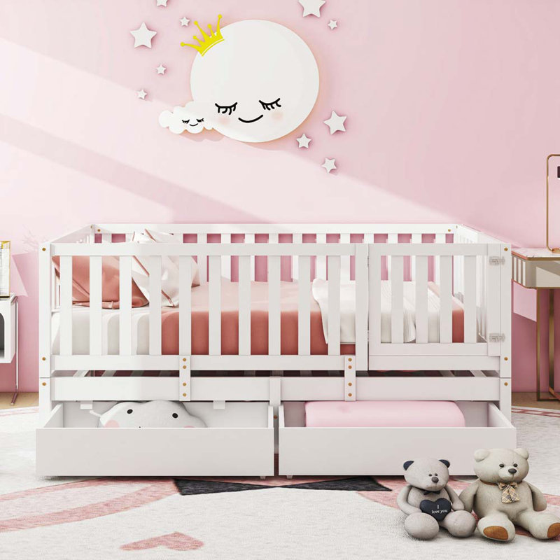 Solid Wood Daybed, White, Full