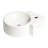 Alfi Brand 12'' White Porcelain Oval Bathroom Sink with Overflow