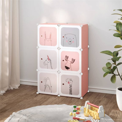 6 Pair Stackable Shoe Storage Cabinet