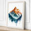 Mountain in White Boho - Wrapped Canvas-1265322026-1265322029