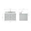 Ensemble de meuble-lavabo mural simple 31 po Ceinture-471409401-471409402