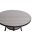 Table de bar ronde en bois 36 pouces avec pieds évasés, gris-1970345111-1970345108-2007306466