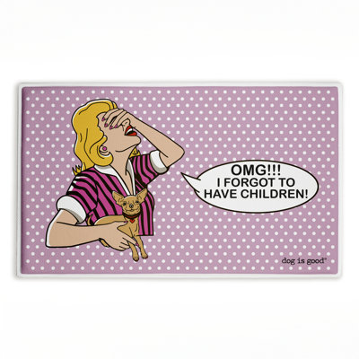  Forgot To Have Children Absorbent Non Slip Bath Mat Recycled Cushioned, 18"x30"