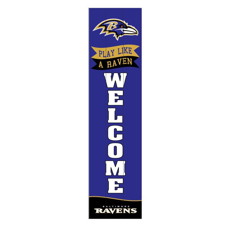 Enseigne murale 47 po NFL, NFL Baltimore Ravens