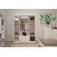 Nebras 4 Door Solid + Manufactured Wood Wardrobe