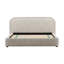 Agi Polyester Velvet Bed, Camel, Queen-1627006145-1627006148