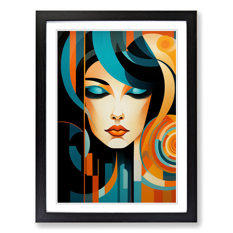 Single Picture Frame Print on Wood, Black Framed, 34cm H x 25cm W