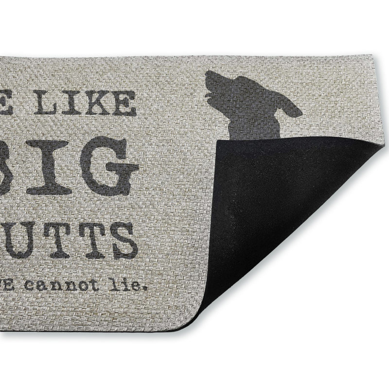  We Like Big Mutts Quick Dry Non Slip Door Mat Recycled Cushioned, 18"x30", We Like Big Mutts