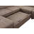 128" U Shaped Sectional Couch With Ottomans