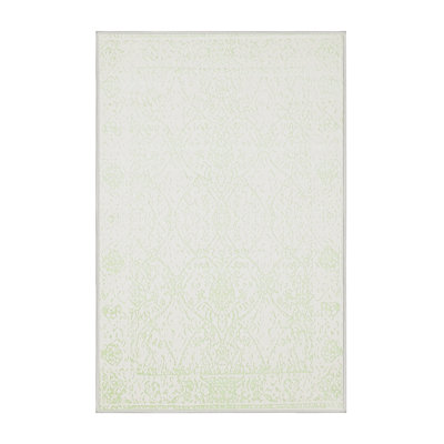Tapis abstrait crème