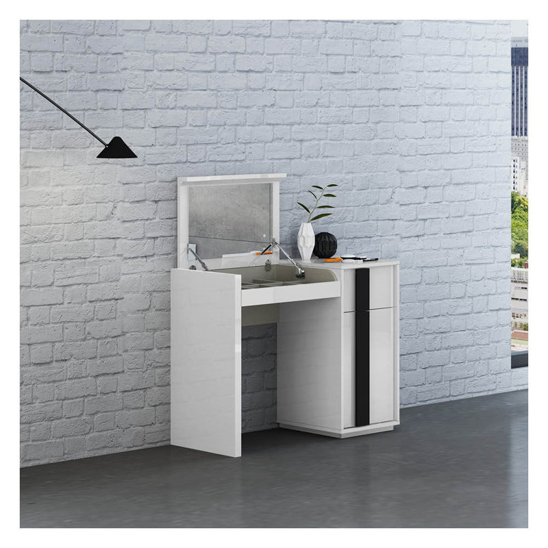 Meuble-lavabo avec miroir Lewisville