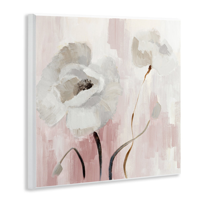 "Abstract White Blossoms", art mural sur bois par Lanie Loreth