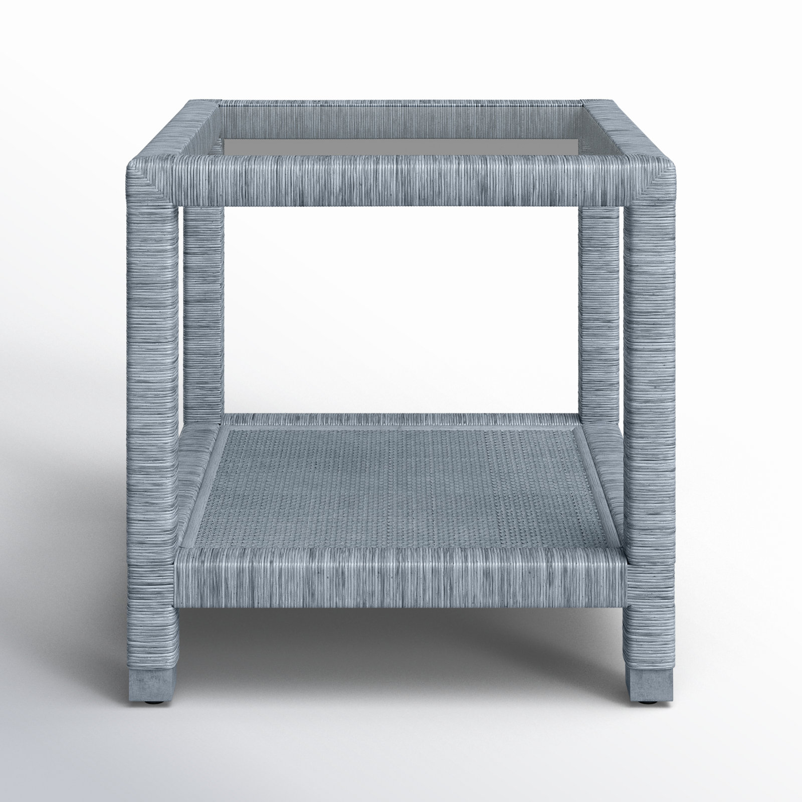 Graham Glass End Table, Sea Glass