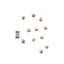 Decorative Paper Folding Honeycomb Ornaments With DIY Garland String, Set Of 12-445001214