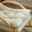 Chaise berçante moderne en bois massif rembourré-106437421
