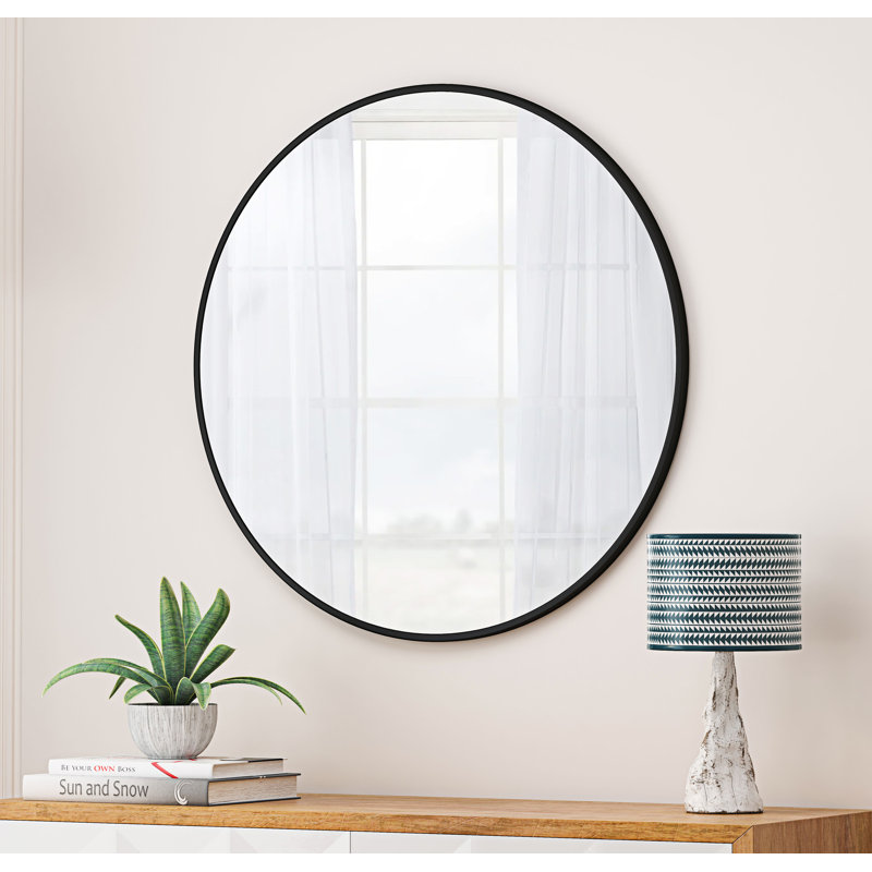 Round Wall Mirror, 48"  x 48", Gold