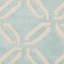 Tapis géométrique turquoise / turquoise Garnier-364891919