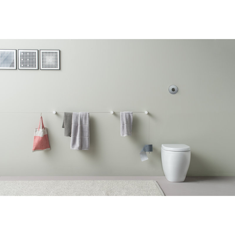 Dot 100cm Towel Bar, White