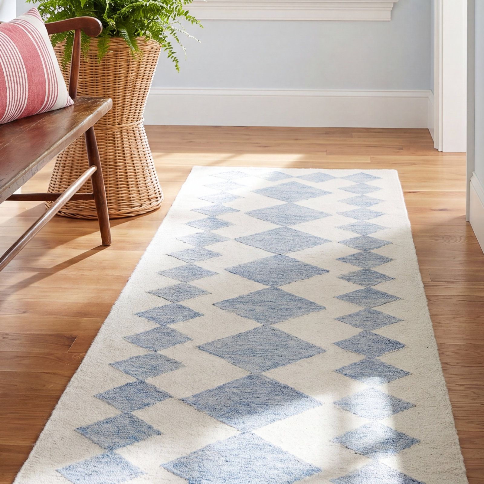Claude Hand-Woven Geometric Rug, Rectangle 6' x 9'