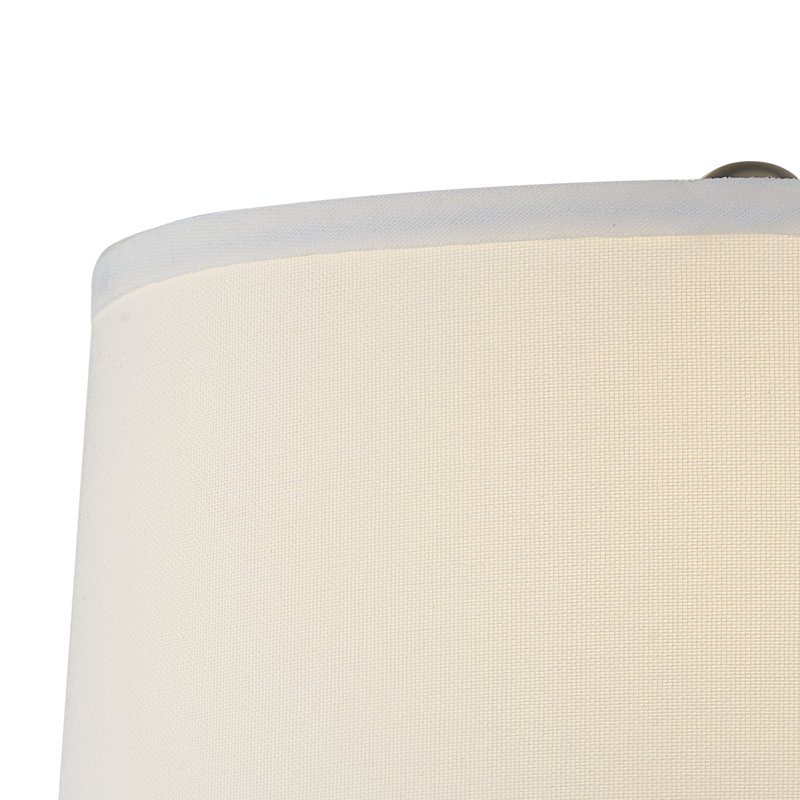 Asunta 23" Resin Table Lamp with USB & Dimmable (White) - MCM Modern Funky Accent Table Lamps for Bedroom Bedside/Nightstand, Living Room & Desk