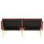 2 Seater Velvet Loveseat-1659298808