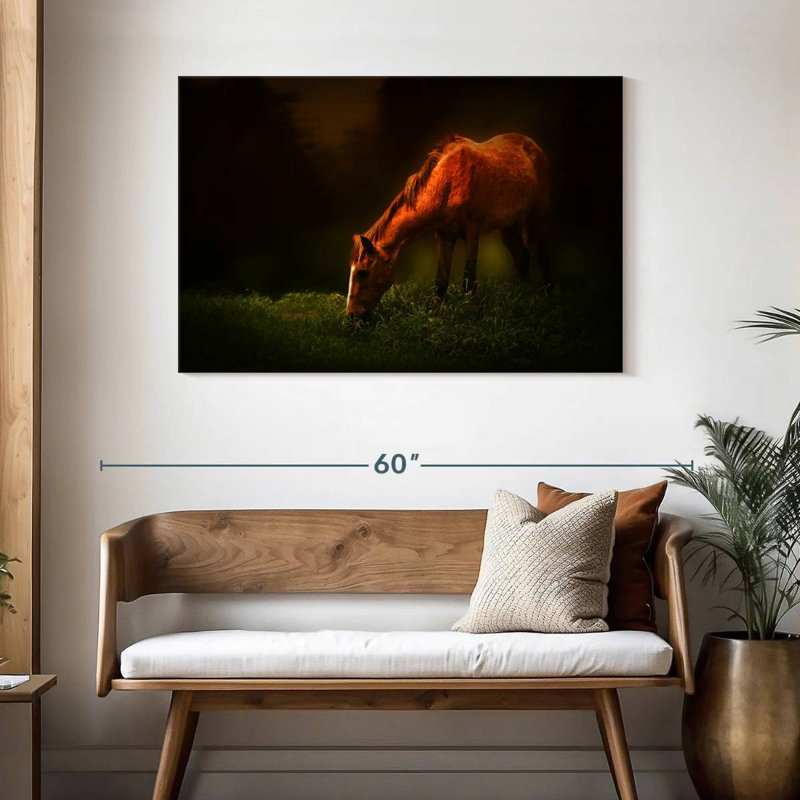 Brampt Grazing Horse, 30" H x 45" W
