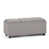 Cloud Gray Linen Look Polyester Fabric