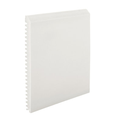 Base murale en caoutchouc blanche 0,38" x l 576" x p 3"