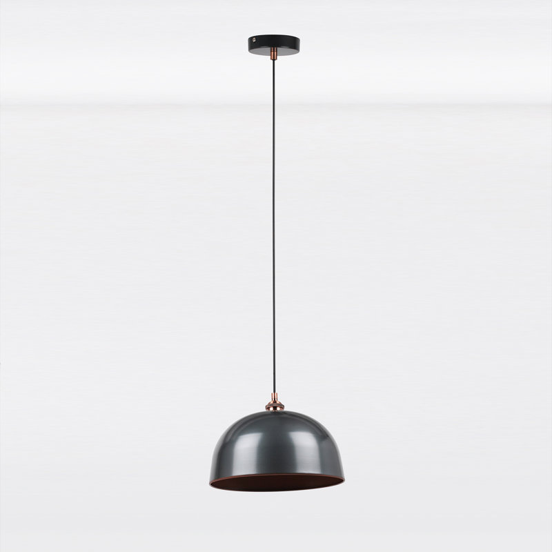 Wedemeyer 1 - Light Nickel Dome Pendant
