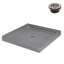 Base de douche en acrylique gris mat avec drain central Streamline 36 po x 36 po Streamline-118934360