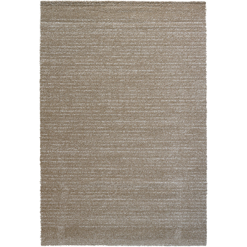 Tapis en polypropylène beige, ivoire et doré Lydia