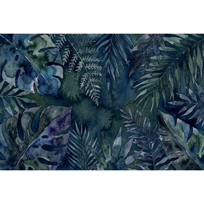 Floral Wallpaper Abstract Leaves Wall Mural