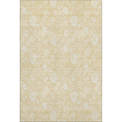 Premium Machine Washable Prisco Honey Rug