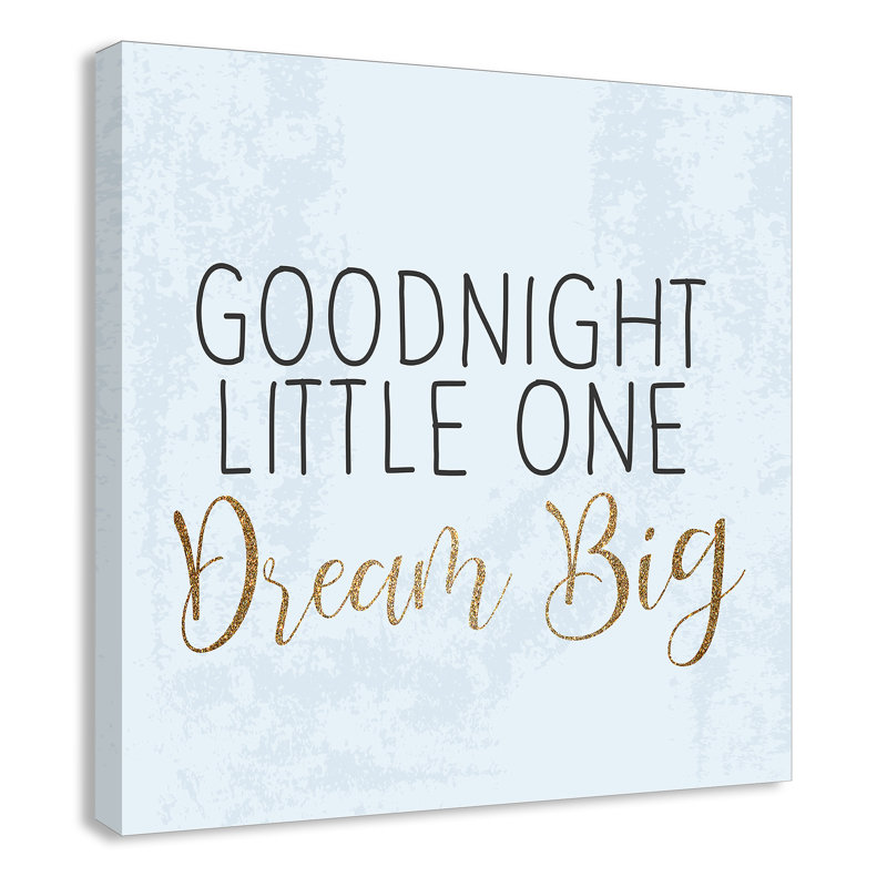Bonne nuit 2, H 12 po x l 12 po x P 1,5 po, Toile