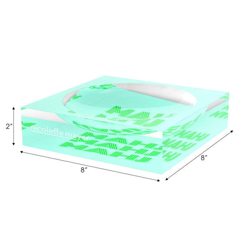 Mahj Mahj Mahj Mahjong Candy Catchall Dish, Green, 8"W x 8"D x 2"H