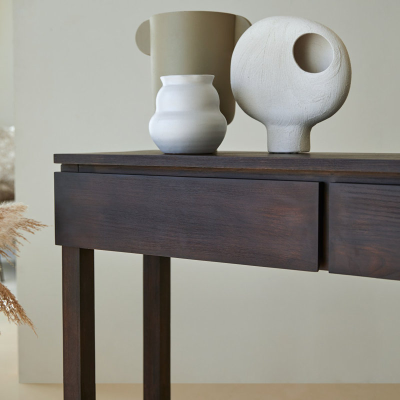 Eva 47.24'' W Solid Wood Console Table