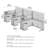 Office In An Hour L-Shaped 3 Person Cubicle with Cable Management-26338394