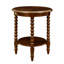 Table de bout ronde traditionnelle avec tablette