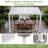 12' x 10' Outdoor Pergola with Adjustable Louvered Roof & Integrated Drainage, Heavy-Duty Metal Louvered Pergola for Patios