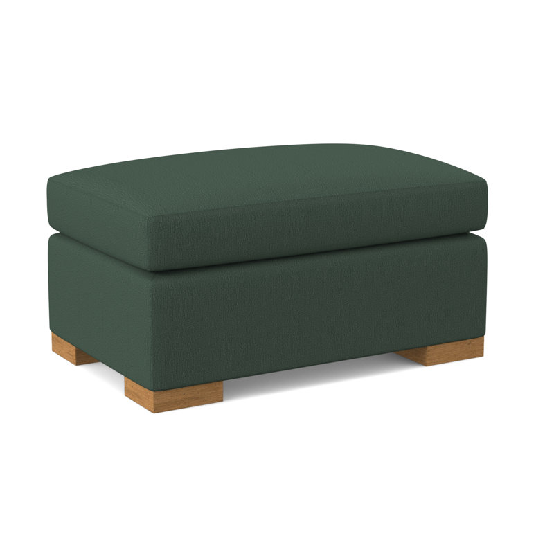 Elkins Ottoman, Amber, Maya Cyan
