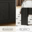 Structure de lit plateforme en bois noir foncé pour grand lit - sans bruit, sans sommier, outil d'assemblage facile et grand rangement sous le lit-1085524701-1084822833