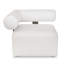  Canapé d'angle extérieur avec traversin blanc