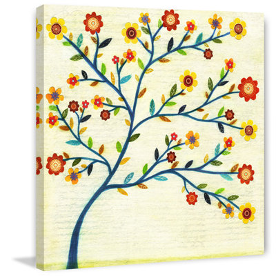 «Indigo Tree» par Vanessa Sascalia, reproduction sur toile tendue