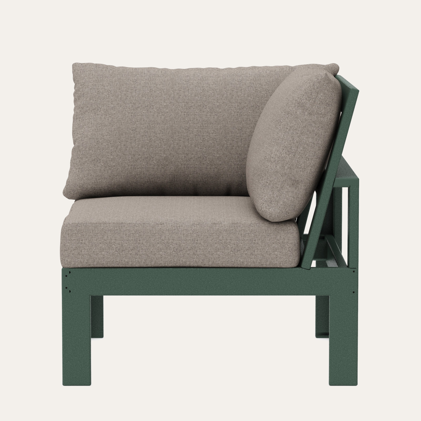 Edge Patio Lounge Chair, Weathered Tweed Revolution® Tweed, Green