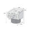 Fauteuil d'appoint pivotant en tissu classique-456555805