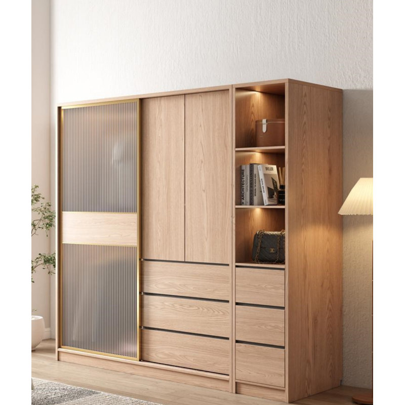 Garde-robe moderne et simple, H 82,68 po x l 78,74 po x P 23,62 po